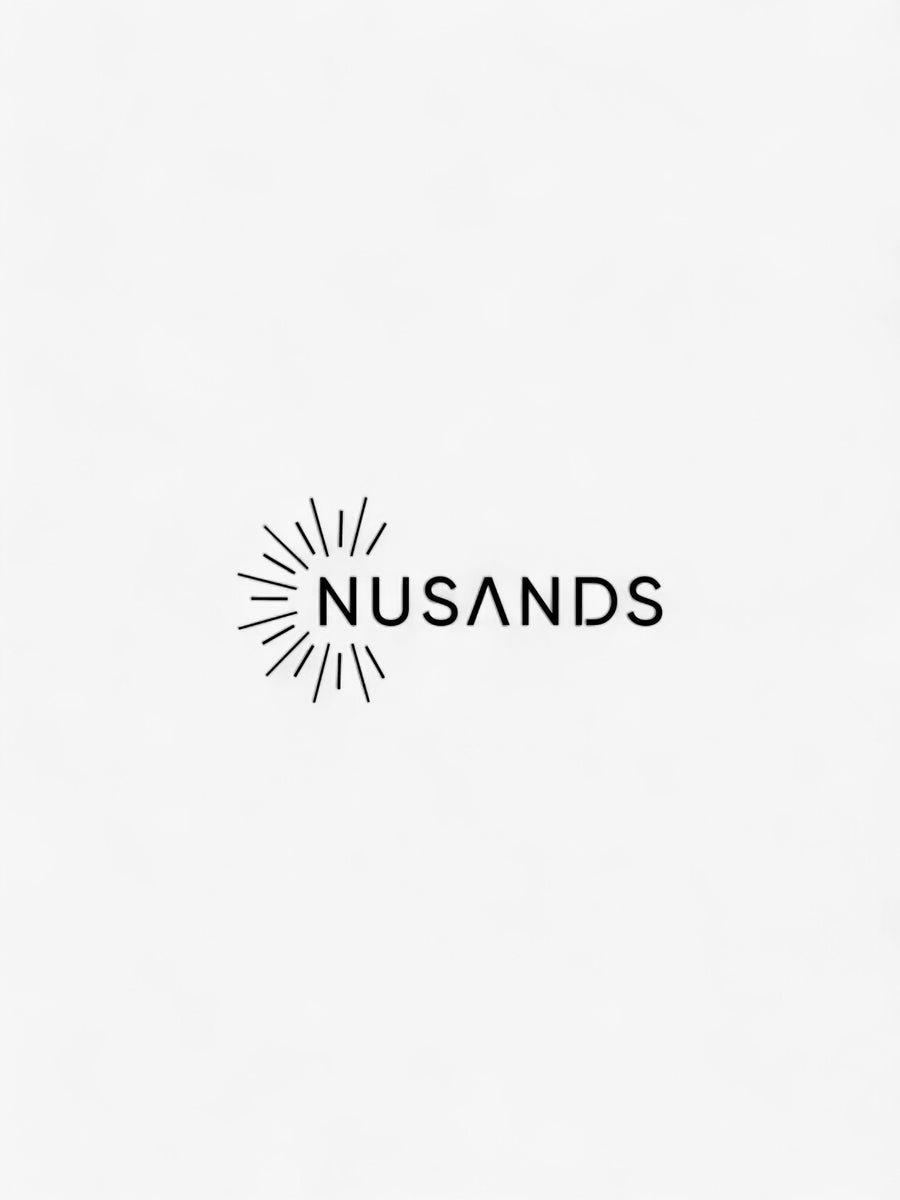 Black Nusands logo on white background