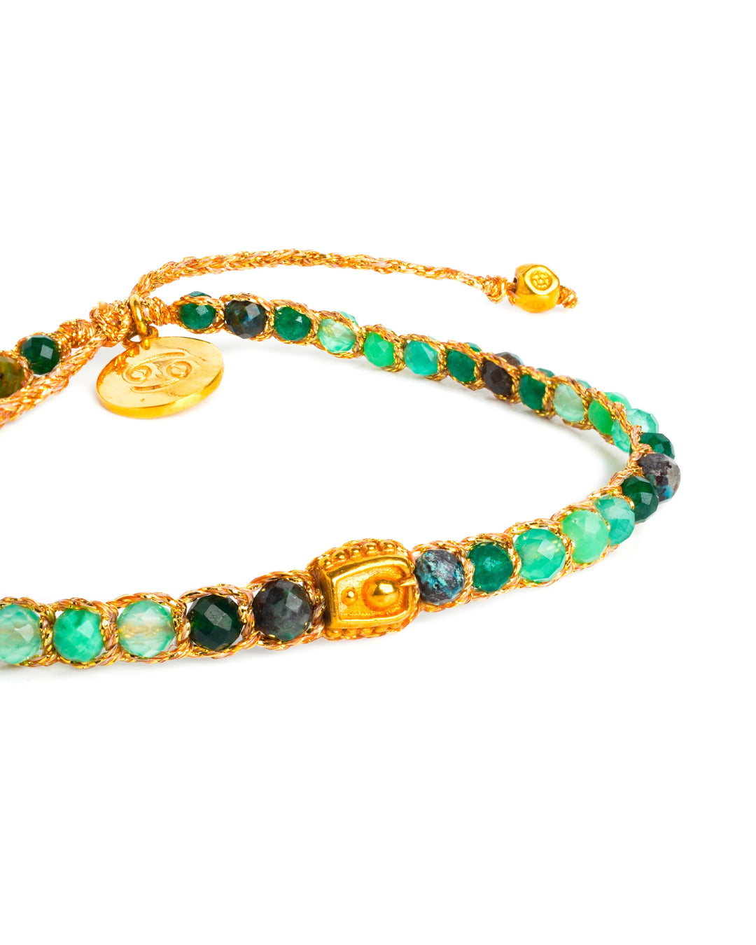 Cancer Crystal Zodiac Bracelet | Gold