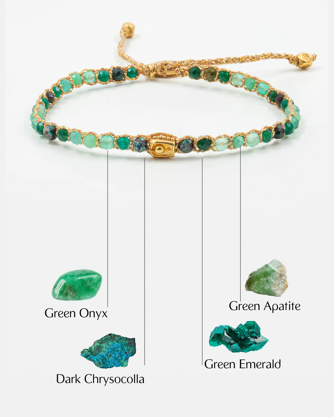 Cancer Crystal Zodiac Bracelet | Gold