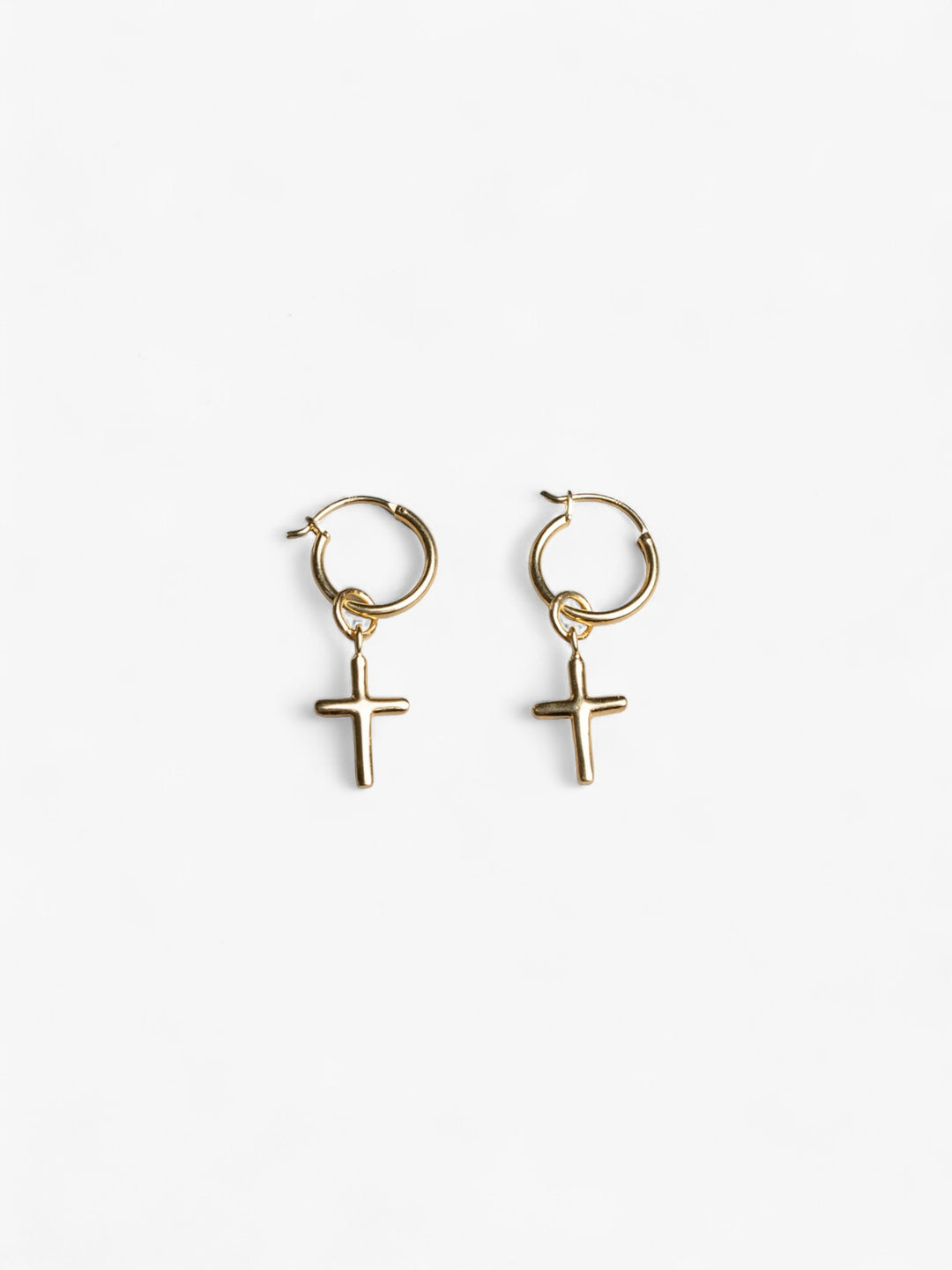 Cross Earrings | 18K Gold Vermeil