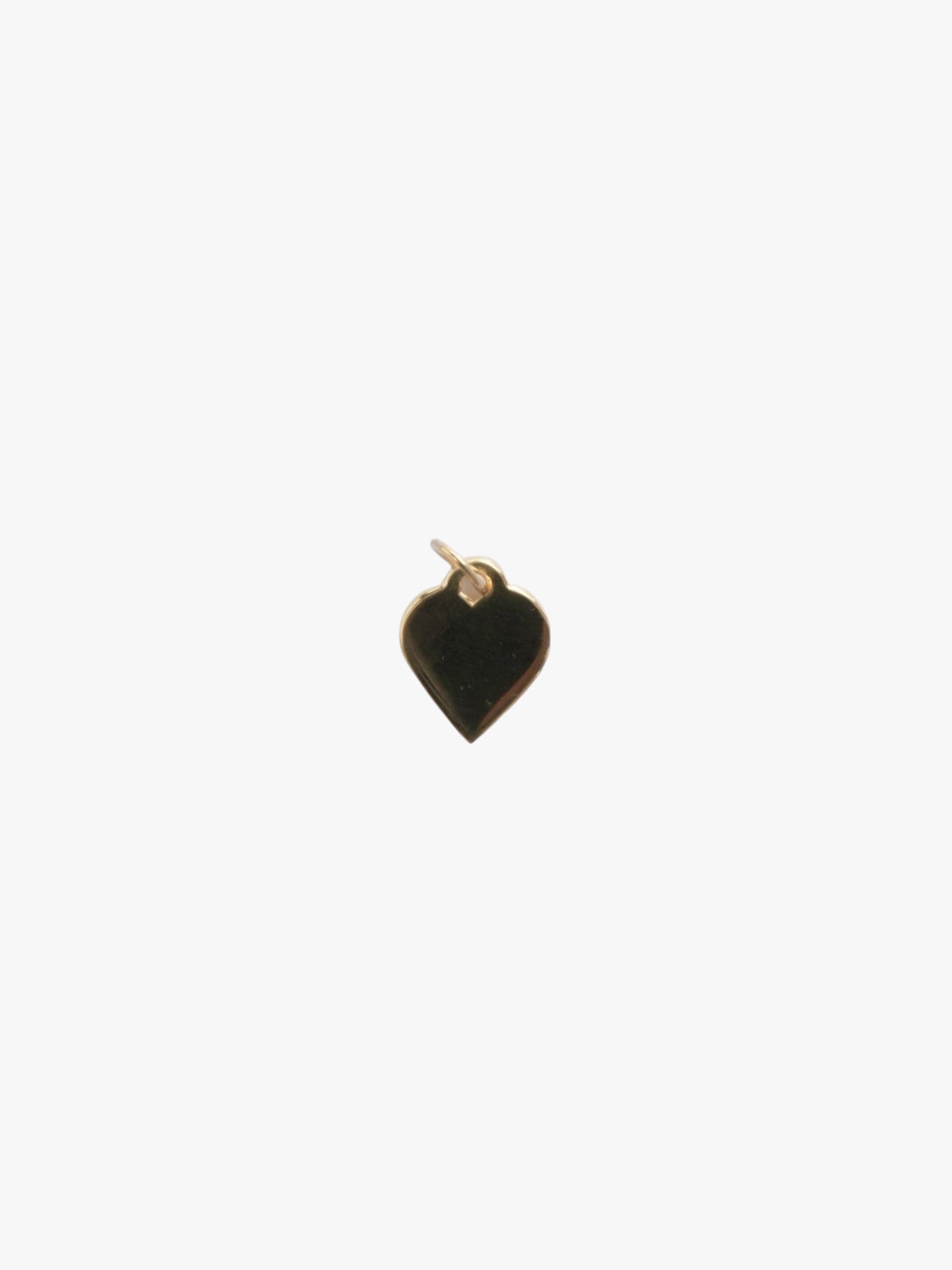 18k gold heart necklace charm