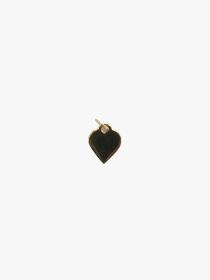 18k gold heart necklace charm