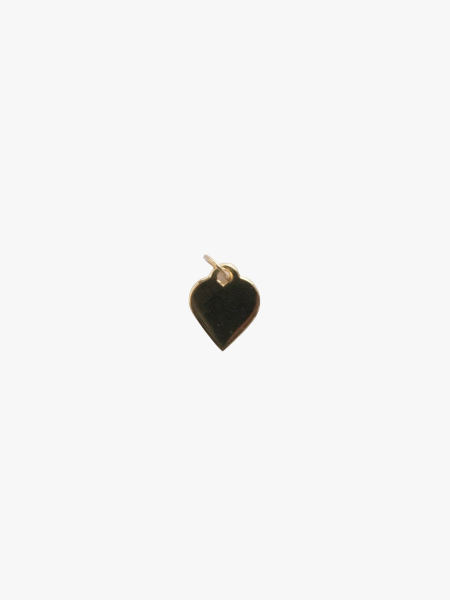 18k gold heart necklace charm