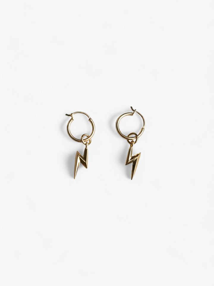 Lightning Bolt Earrings | 18K Gold Vermeil