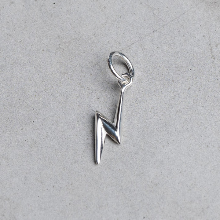 Lightning Bolt Charm | Sterling Silver