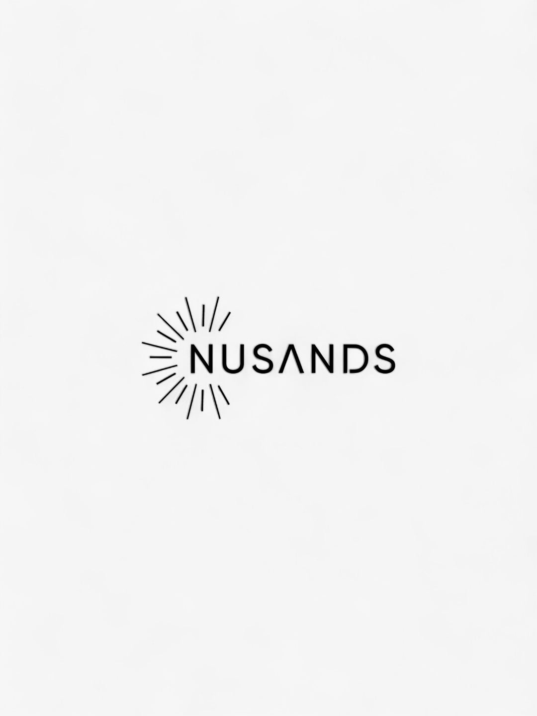 Black Nusands logo on white background