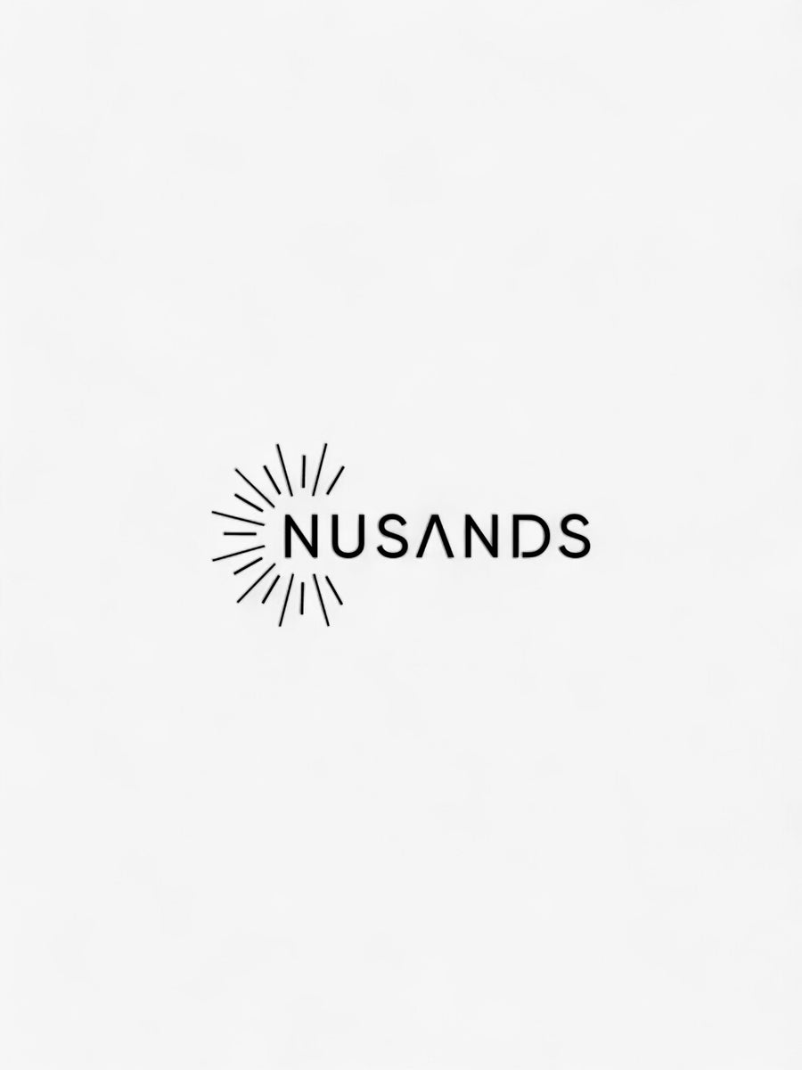 Black Nusands logo on white background