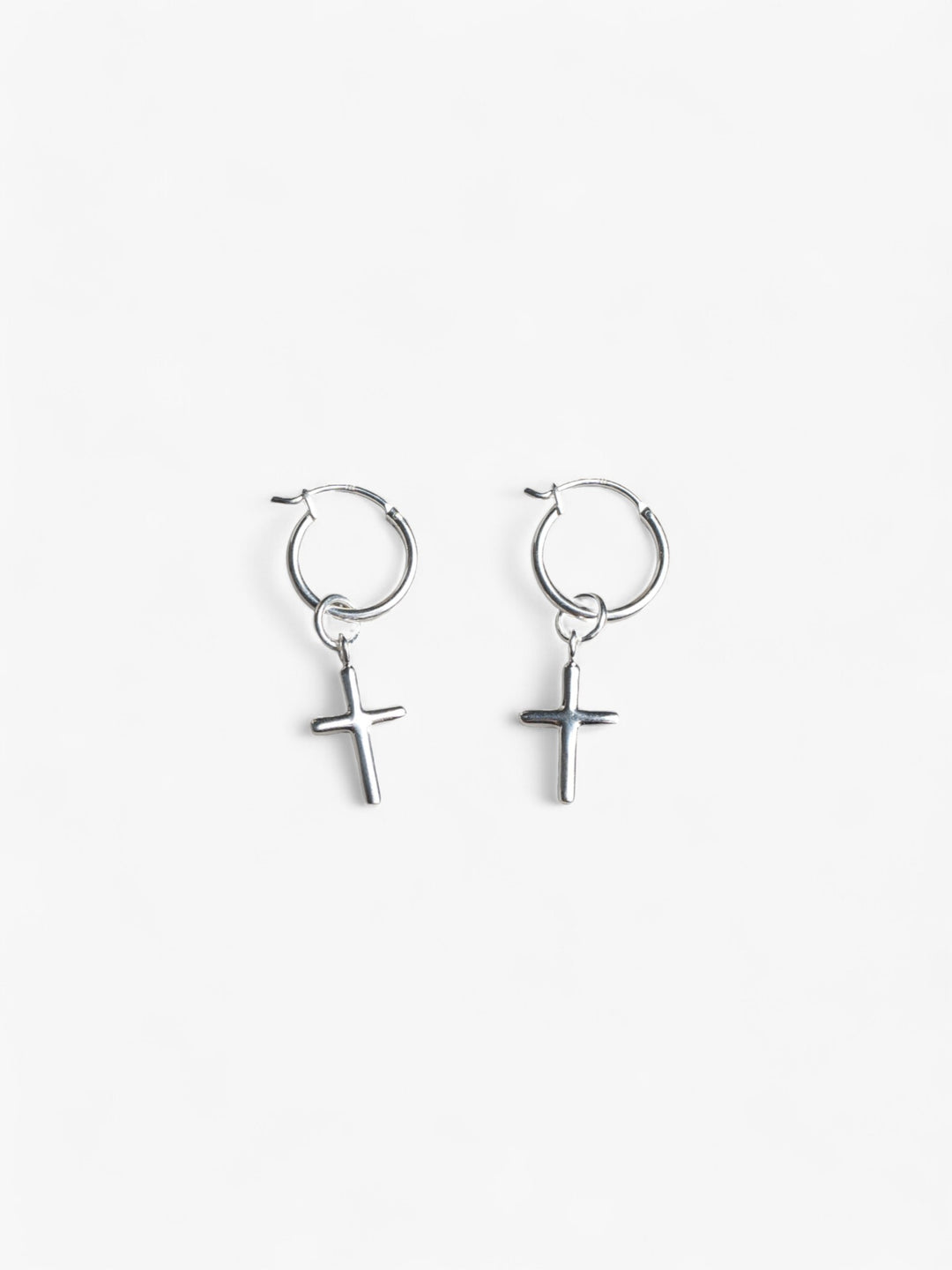 Cross Earrings | Sterling Silver