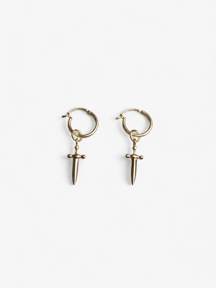 Sword Earrings | 18K Gold Vermeil