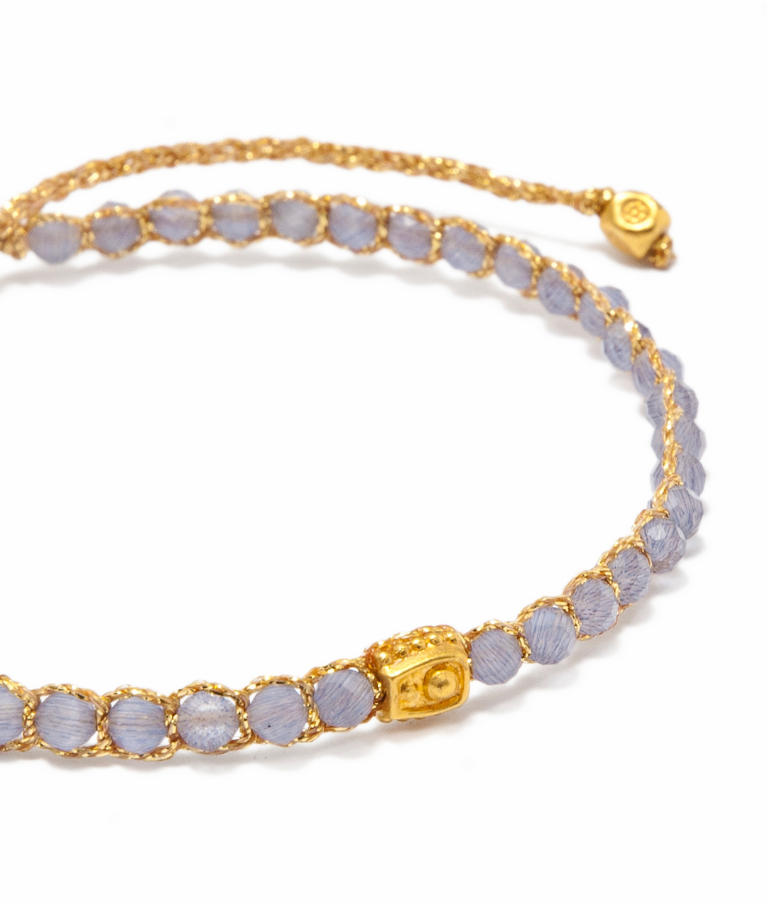 Lavender Crystal Bracelet | Gold