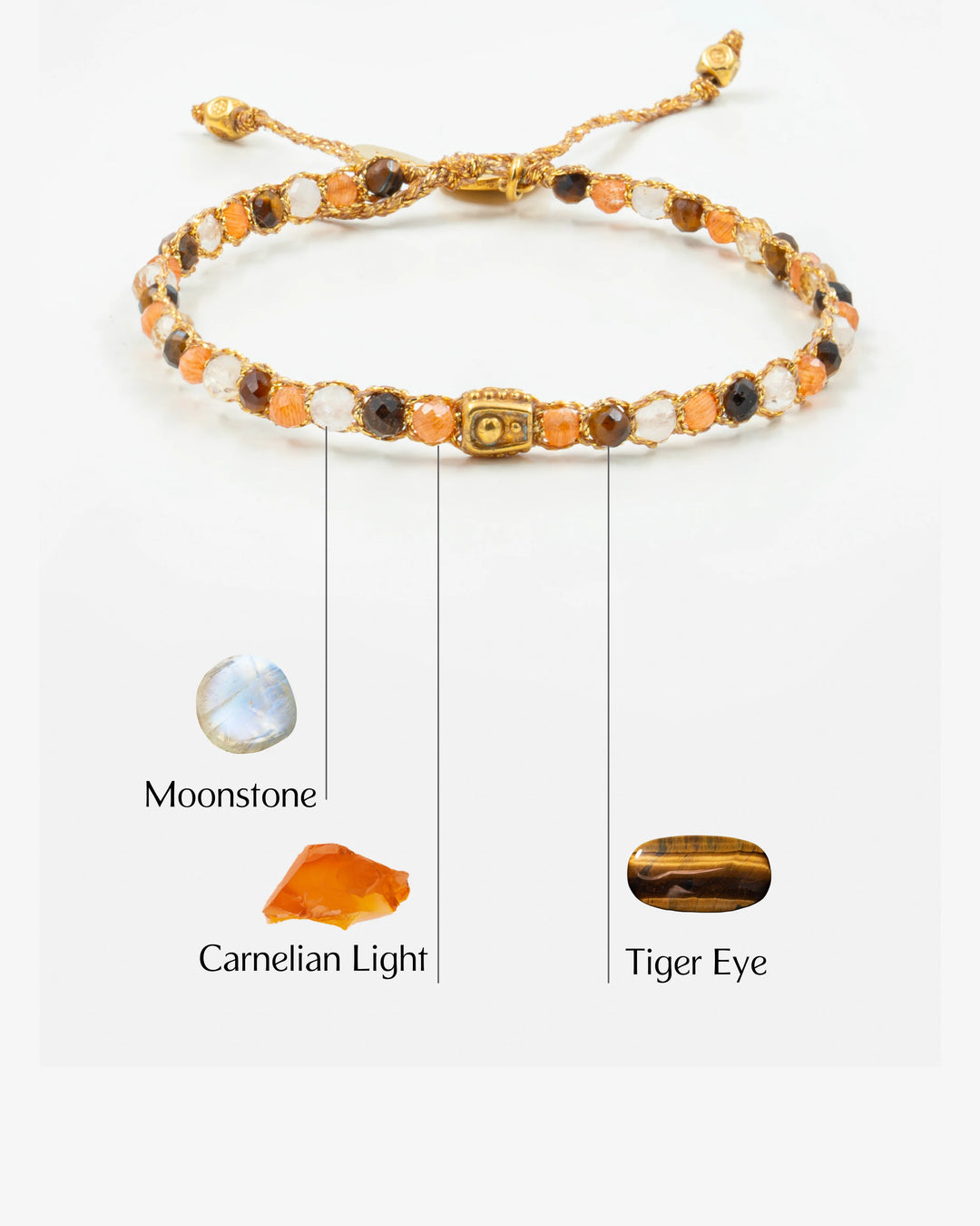 Virgo Crystal Zodiac Bracelet | Gold