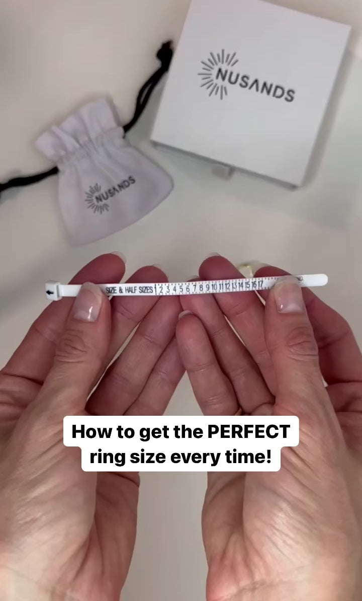 Video showing how to use Nusands ring sizer